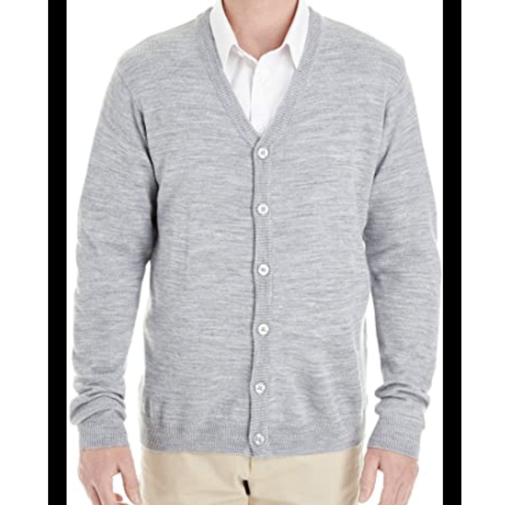Harriton Pilbloc V-Neck Button Cardigan Sweater